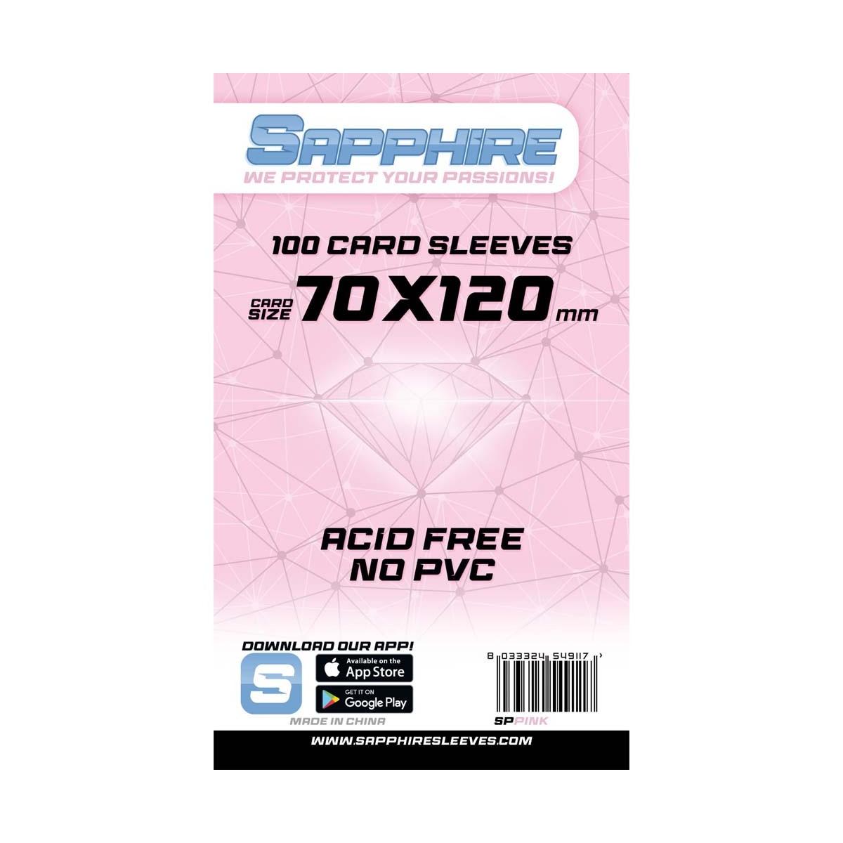 Sapphire Sleeves: 100 Bustine 70x120 mm