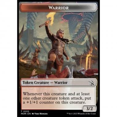 Warrior Token (Red and White 3/2) - Warrior Token (Red and White 3/2) - [XMOM] [NM]