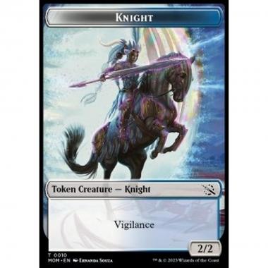 Knight Token (White and Blue 2/2) - Knight Token (White and Blue 2/2) - [XMOM] [NM]