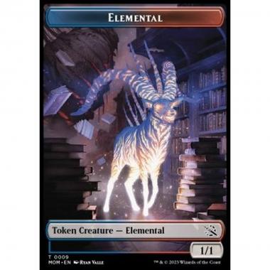 Elemental Token (Blue and Red 1/1) - Elemental Token (Blue and Red 1/1) - [XMOM] [NM]