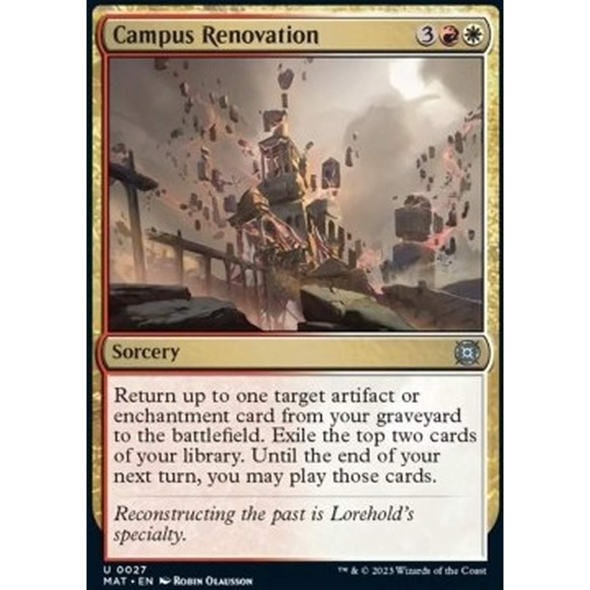 Campus Renovation - Campus Renovation - [MAT] [NM]