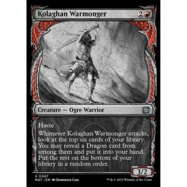 Kolaghan Warmonger (V.1) - Kolaghan Warmonger (V.1) - [XMAT] [NM]