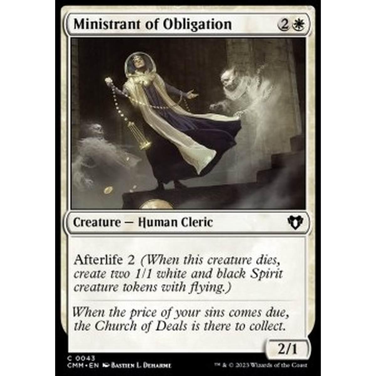 Ministrant of Obligation - Ministrant of Obligation - [CMM] [NM]
