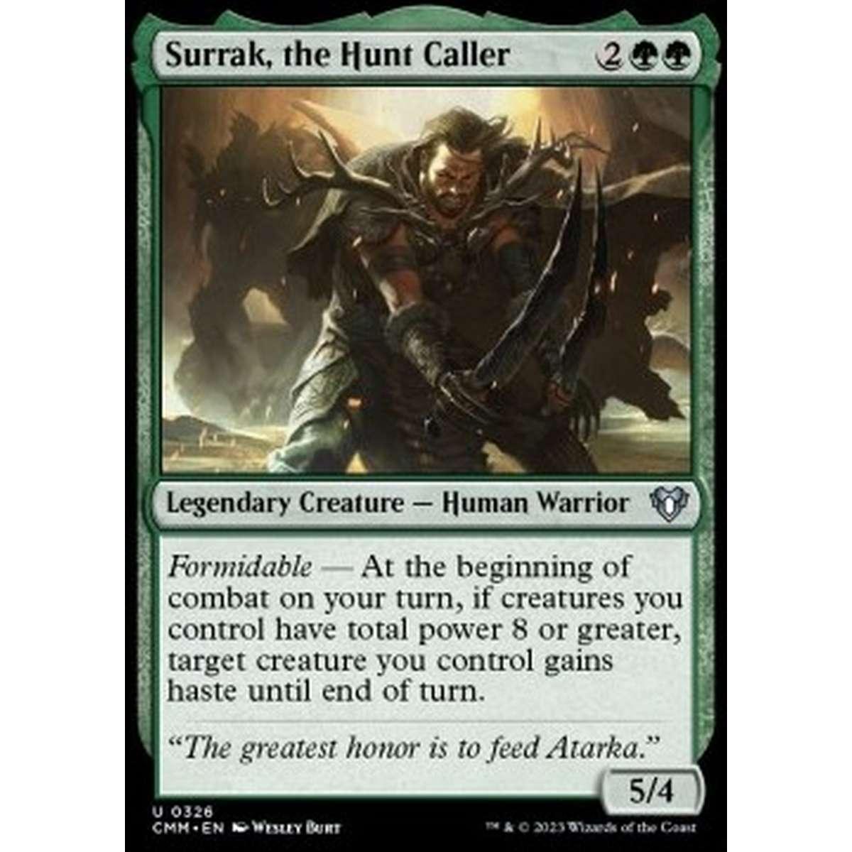 Surrak, the Hunt Caller - Surrak, the Hunt Caller - [CMM] [NM]