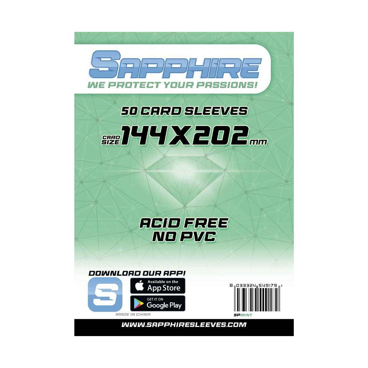 Sapphire Sleeves: 50 Bustine 144x202 mm Jumbo Pokemon