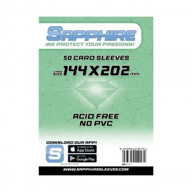 Sapphire Sleeves: 50 Bustine 144x202 mm Jumbo Pokemon