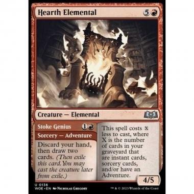Hearth Elemental // Stoke Genius - Hearth Elemental // Stoke Genius - [WOE] [NM]