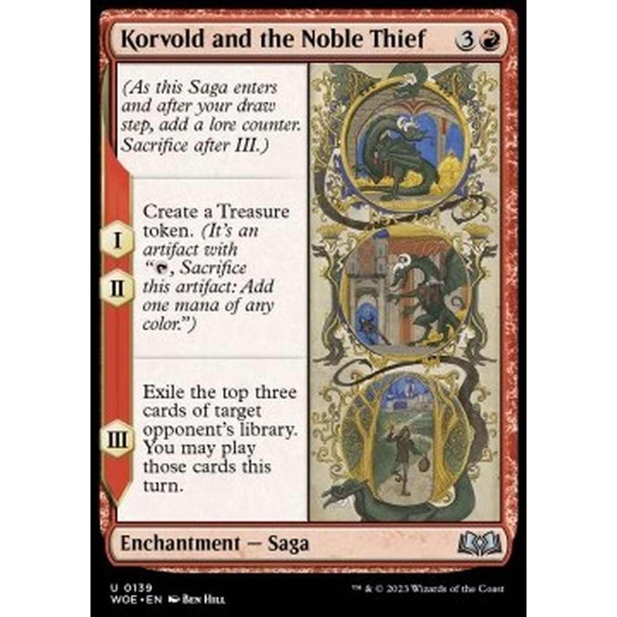 Korvold and the Noble Thief - Korvold and the Noble Thief - [WOE] [NM]