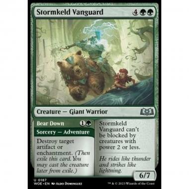 Stormkeld Vanguard // Bear Down - Stormkeld Vanguard // Bear Down - [WOE] [NM]