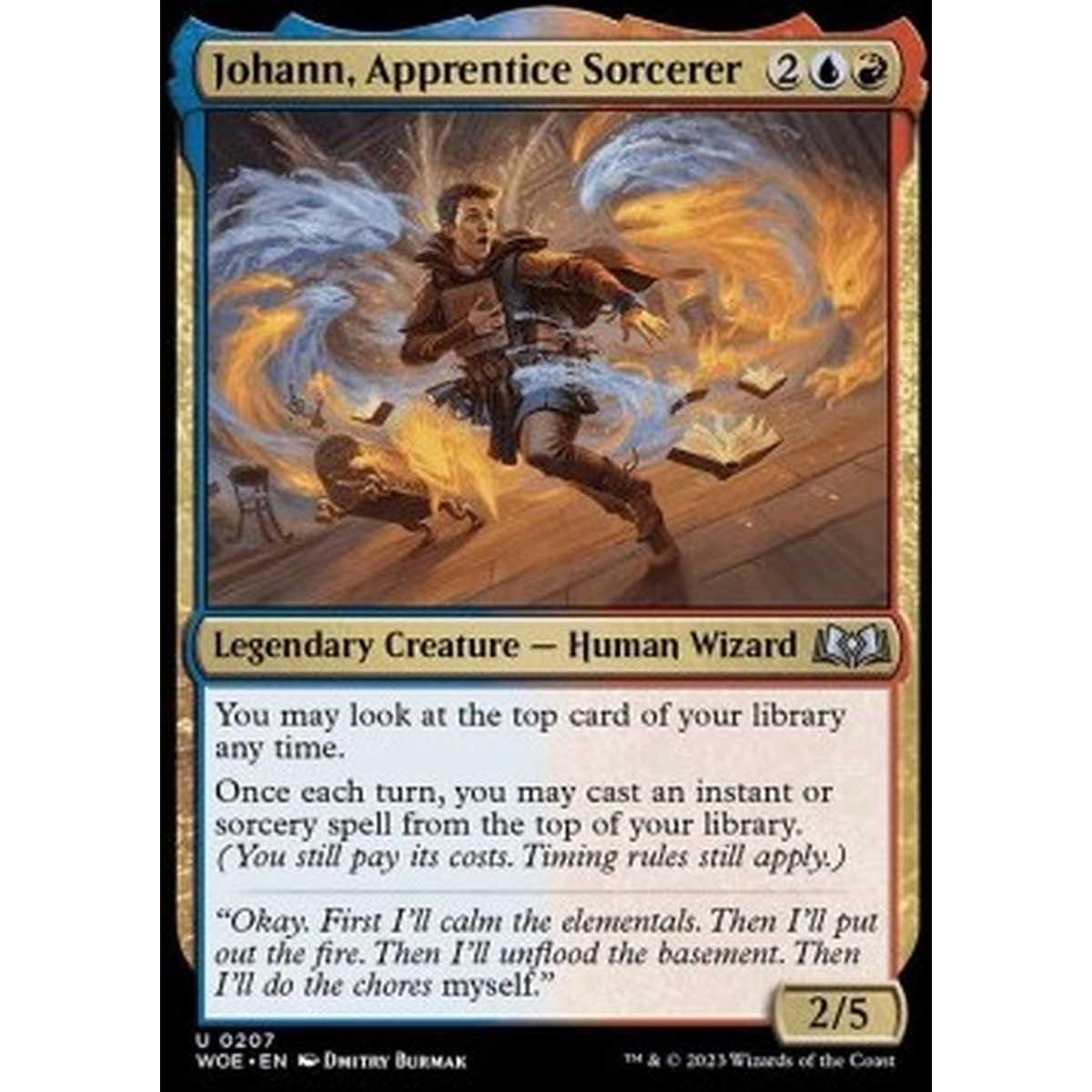 Johann, Apprentice Sorcerer - Johann, Apprentice Sorcerer - [WOE] [NM]
