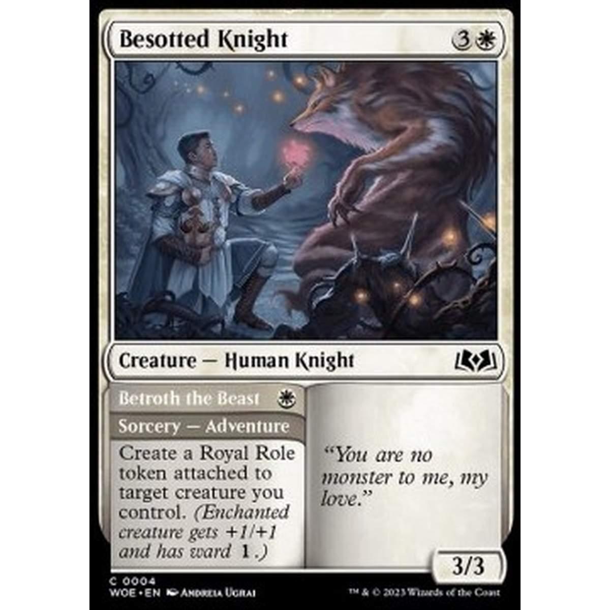 Besotted Knight // Betroth the Beast - Besotted Knight // Betroth the Beast - [WOE] [NM] [Foil]