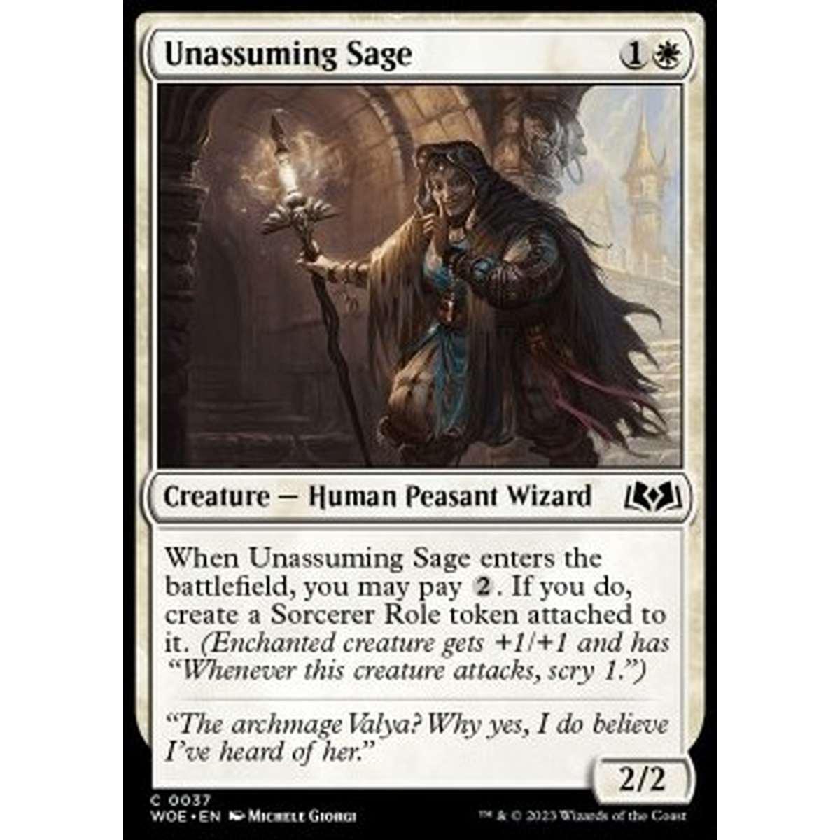 Unassuming Sage - Unassuming Sage - [WOE] [NM] [Foil]