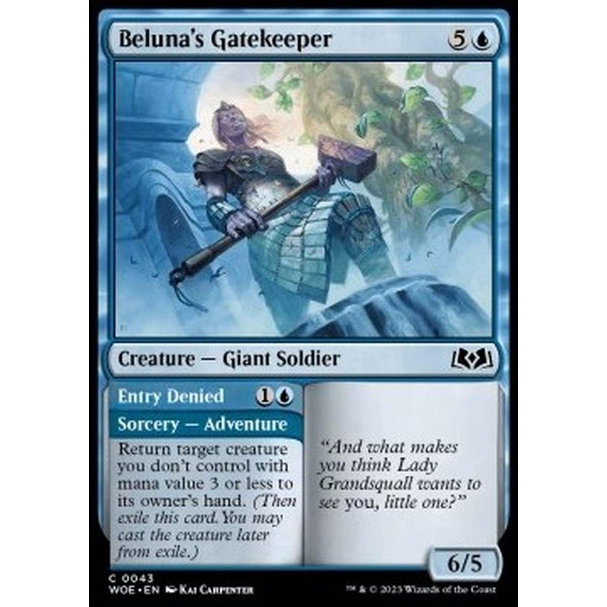 Beluna's Gatekeeper // Entry Denied - Beluna's Gatekeeper // Entry Denied - [WOE] [NM] [Foil]
