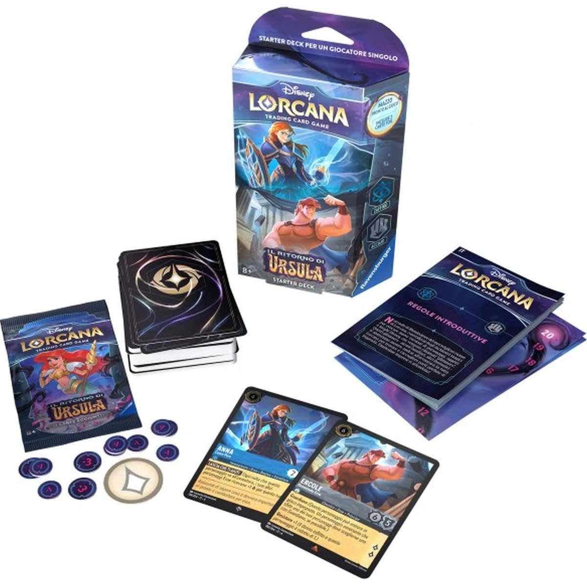 Ursula's Return - Il Ritorno di Ursula - Starter Deck Lorcana - Zaffiro - Acciaio ITA
