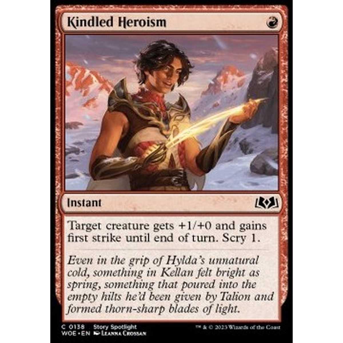 Kindled Heroism - Kindled Heroism - [WOE] [NM] [Foil]
