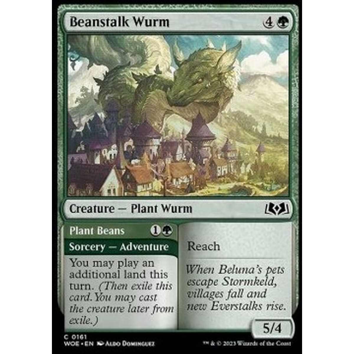 Beanstalk Wurm // Plant Beans - Beanstalk Wurm // Plant Beans - [WOE] [NM] [Foil]