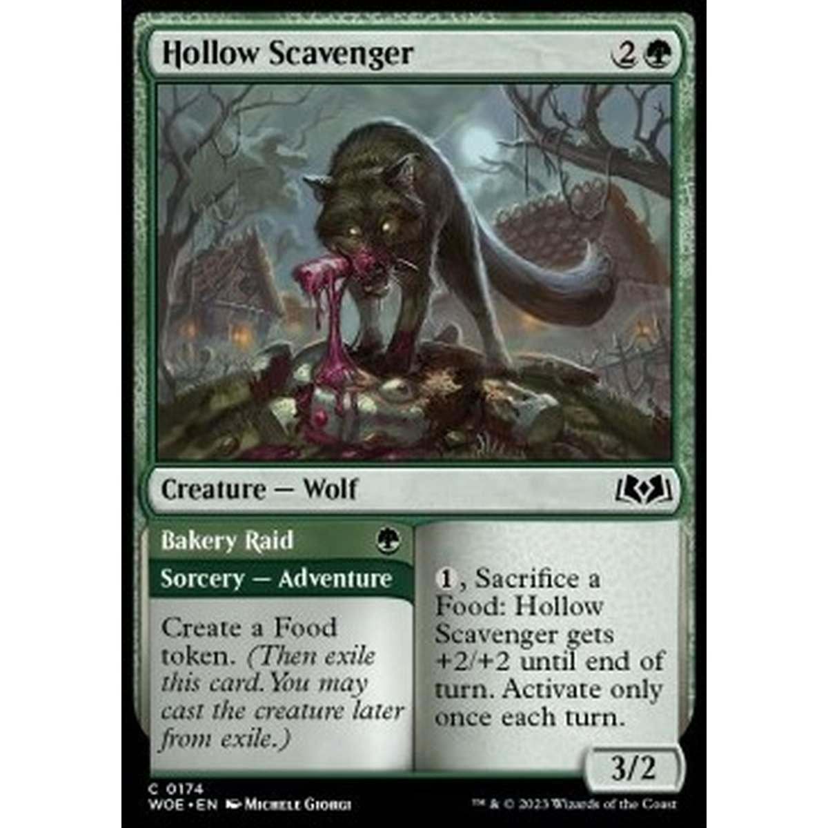 Hollow Scavenger // Bakery Raid - Hollow Scavenger // Bakery Raid - [WOE] [NM] [Foil]
