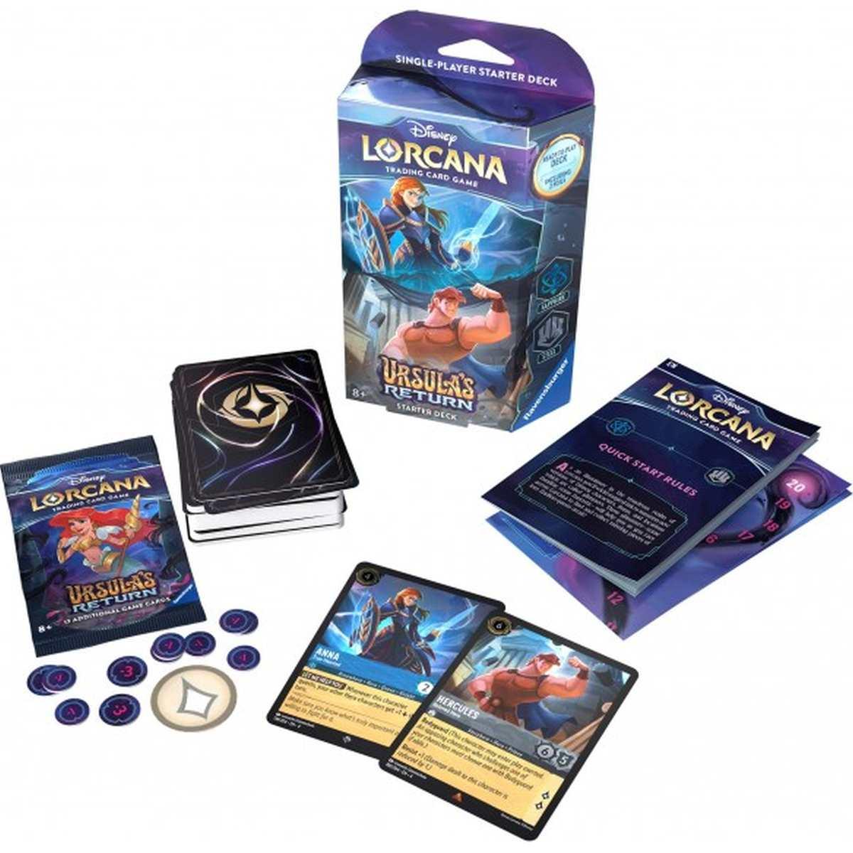 Ursula's Return - Il Ritorno di Ursula - Starter Deck Lorcana - Zaffiro - Acciaio ENG