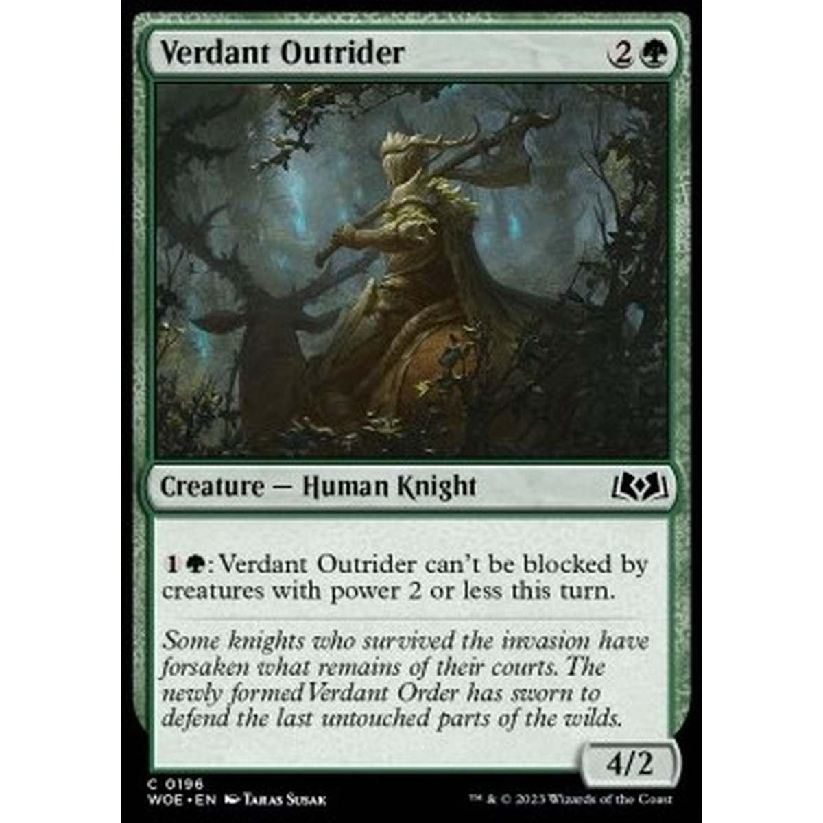 Verdant Outrider - Verdant Outrider - [WOE] [NM] [Foil]