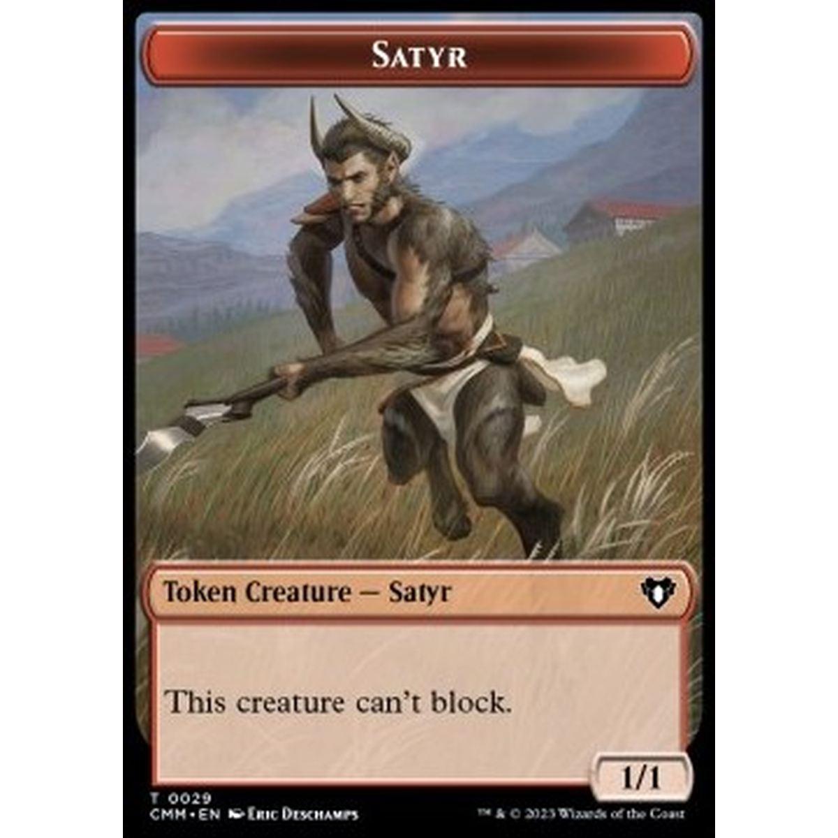 Satyr Token (R 1/1) // Thopter Token (A 1/1) - Satyr Token (R 1/1) // Thopter Token (A 1/1) - [XCMM] [NM]