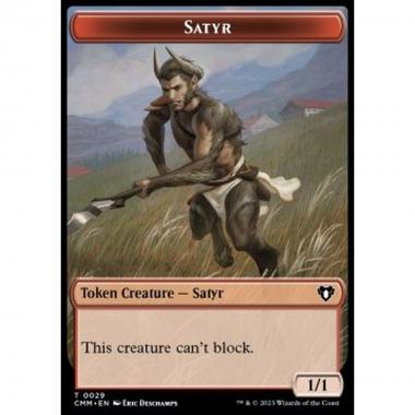 Satyr Token (R 1/1) // Thopter Token (A 1/1) - Satyr Token (R 1/1) // Thopter Token (A 1/1) - [XCMM] [NM]