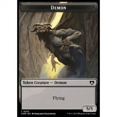Demon Token (B 5/5) // Treasure Token - Demon Token (B 5/5) // Treasure Token - [XCMM] [NM]