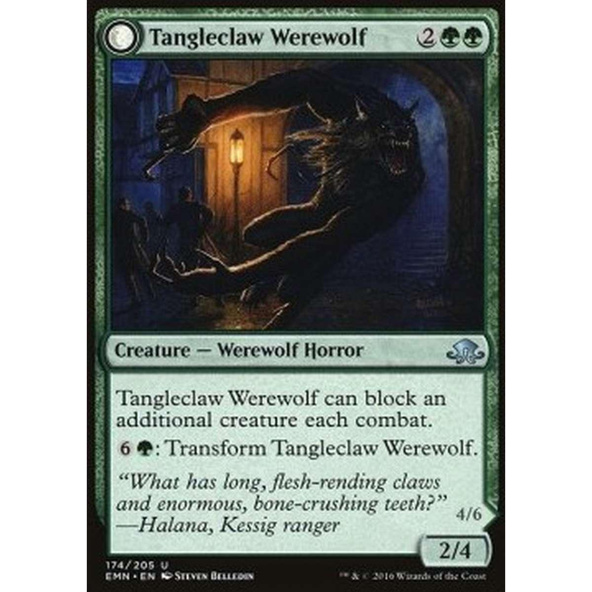 Tangleclaw Werewolf / Fibrous Entangler - Mannara Grovartiglio / Intrappolatrice Fibrosa - [EMN] [NM]