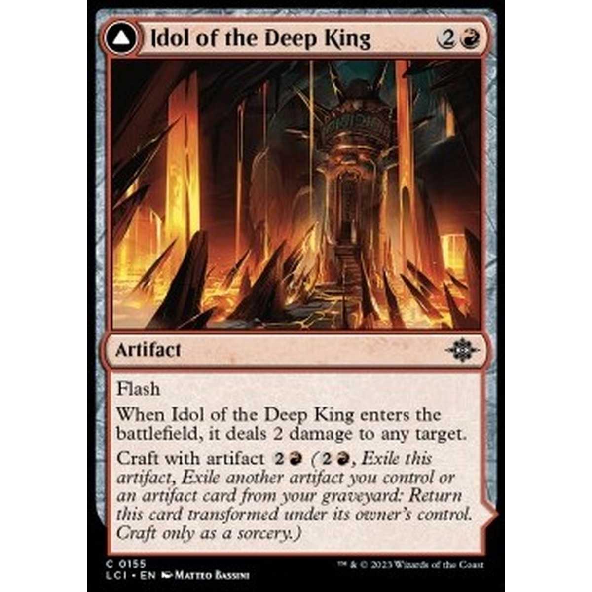 Idol of the Deep King // Sovereign's Macuahuitl - Idol of the Deep King // Sovereign's Macuahuitl - [LCI] [NM] [Foil]