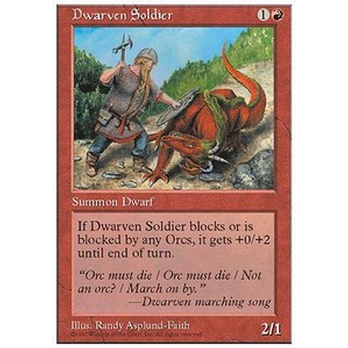 Dwarven Soldier - Dwarven Soldier - [5ED] [EX]