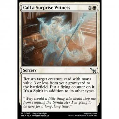 Call a Surprise Witness - Call a Surprise Witness - [MKM] [NM]