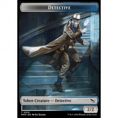 Detective Token (White and Blue 2/2) - Detective Token (White and Blue 2/2) - [TMKM] [NM]
