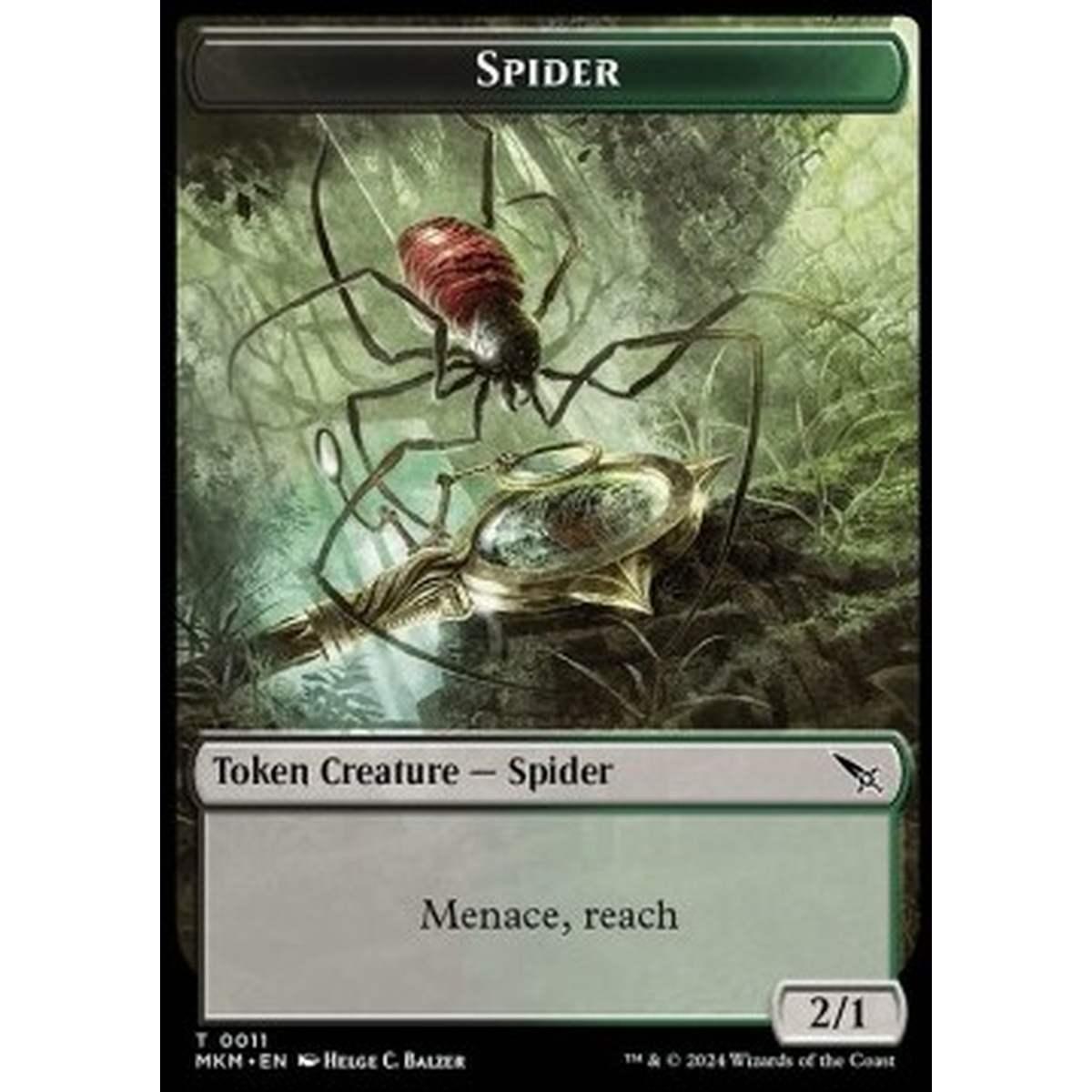 Spider Token (Black and Green 2/1) - Spider Token (Black and Green 2/1) - [TMKM] [NM]