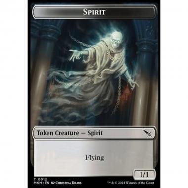 Spirit Token (White and Black 1/1) - Spirit Token (White and Black 1/1) - [TMKM] [NM]