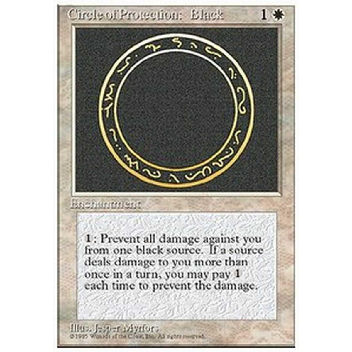Circle of Protection: Black - Circolo di Protezione: Nero - [4ED] [NM]