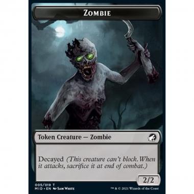 Zombie Token (Black 2/2 Decayed) - Zombie Token (Black 2/2 Decayed) - [XMID] [NM]