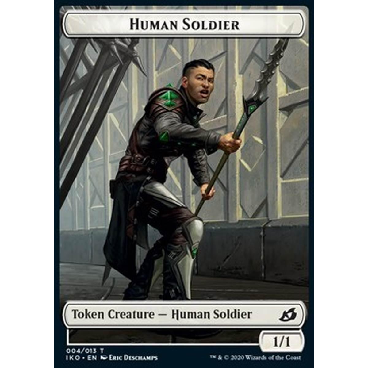 Human Soldier Token (White 1/1) (V.2) - Human Soldier Token (White 1/1) (V.2) - [XIKO] [NM]