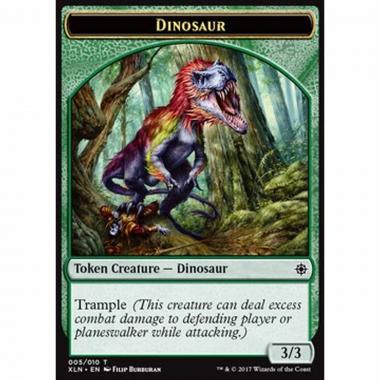 Dinosaur Token (Green 3/3 Trample) - Dinosaur Token (Green 3/3 Trample) - [XLN] [NM]