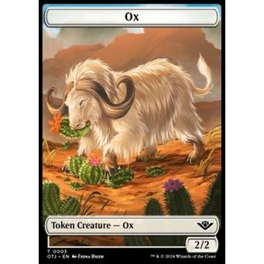 Ox Token (White 2/2) - Ox Token (White 2/2) - [TOTJ] [NM]