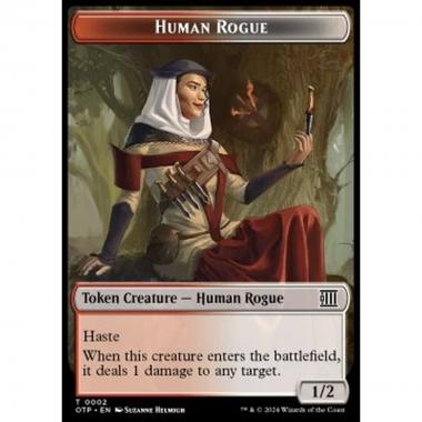 Human Rogue Token (Red and White 1/2) - Human Rogue Token (Red and White 1/2) - [TOTJ] [NM]