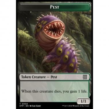 Pest Token (Black and Green 1/1) - Pest Token (Black and Green 1/1) - [TOTJ] [NM]