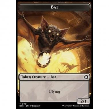 Bat Token (Black 2/1) - Bat Token (Black 2/1) - [TOTJ] [NM]