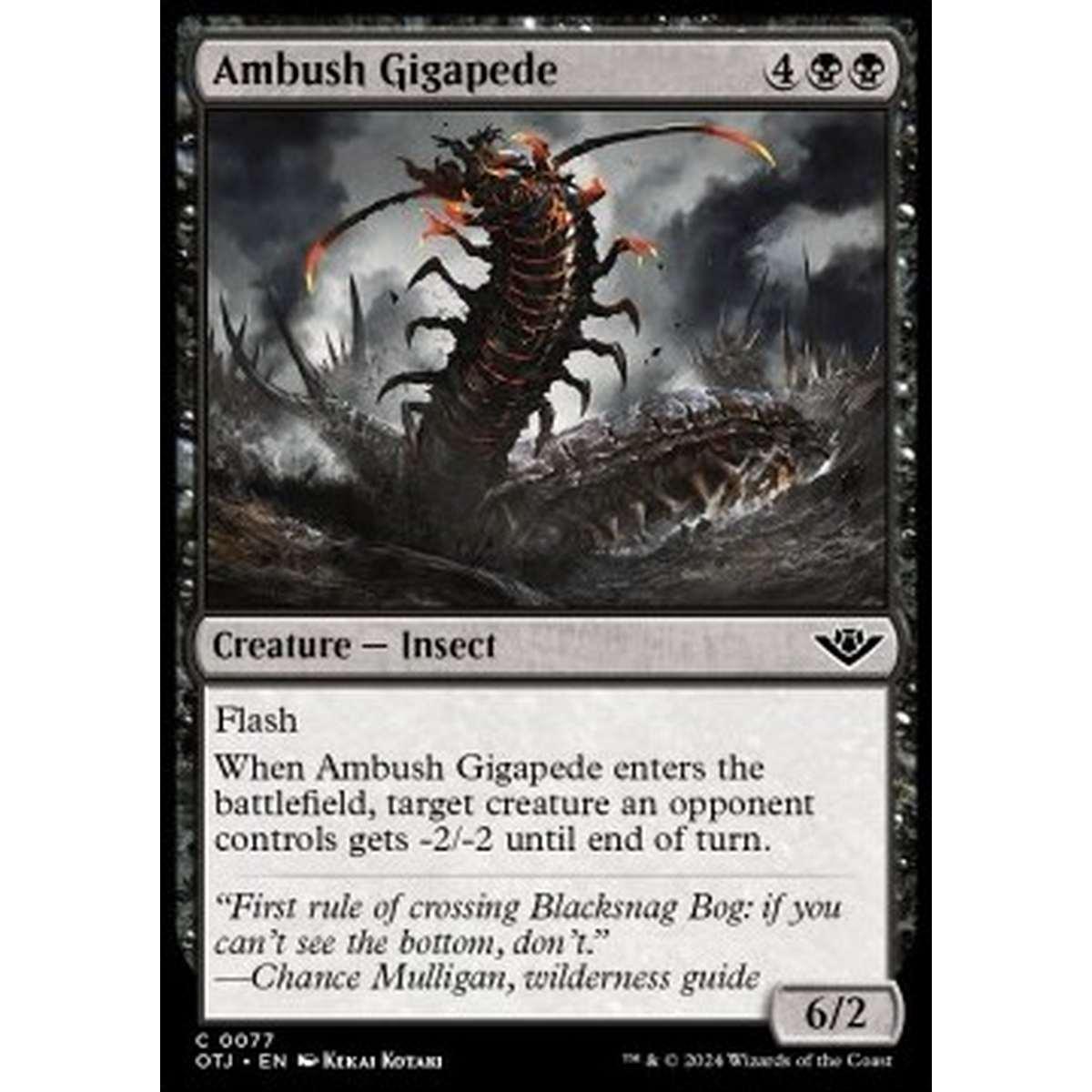 Ambush Gigapede - Ambush Gigapede - [OTJ] [NM] [Foil]