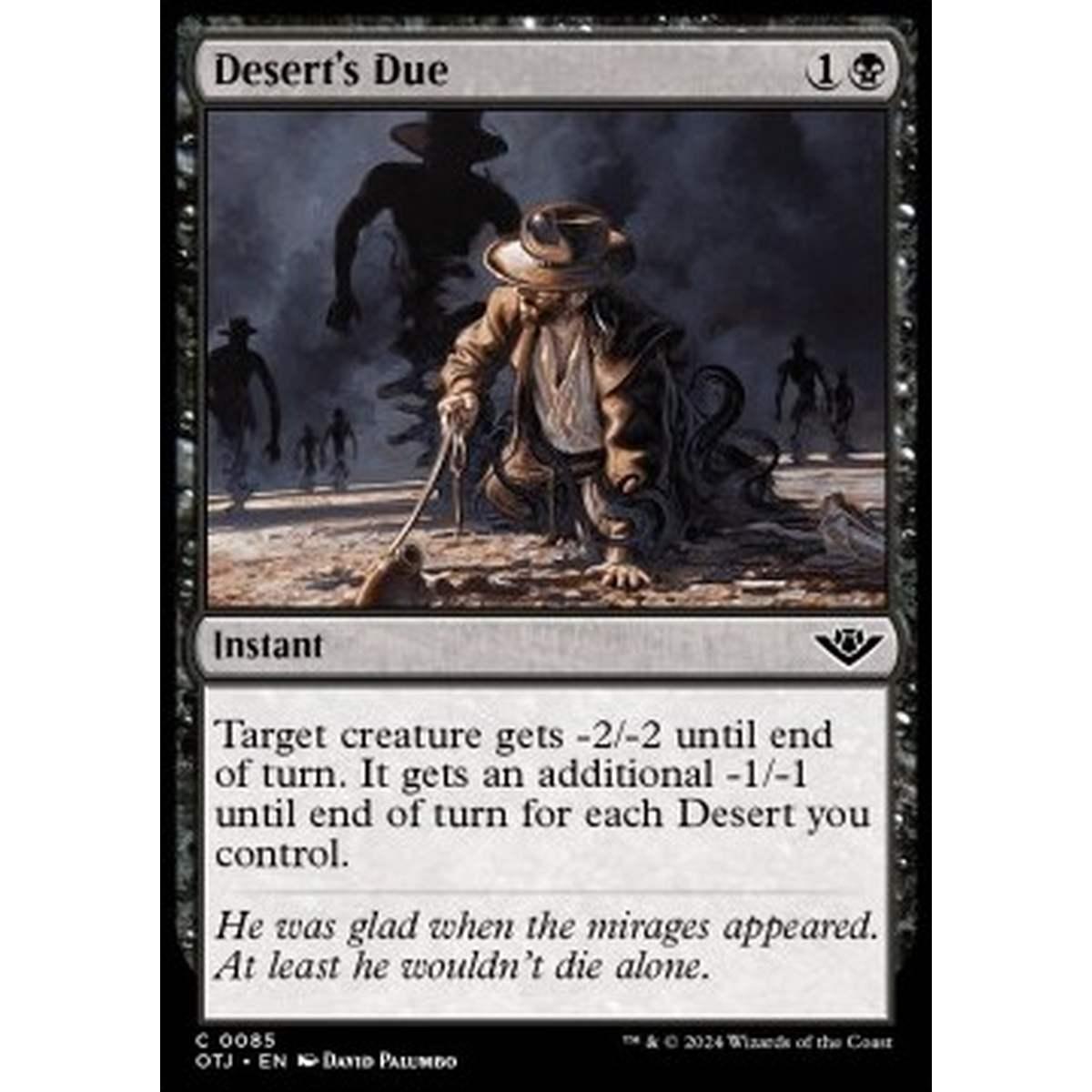 Desert's Due - Desert's Due - [OTJ] [NM] [Foil]