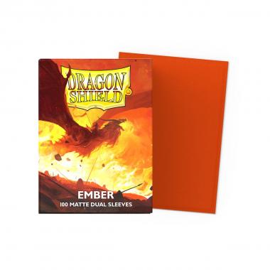 100 Buste Matte Dual Sleeves - Ember