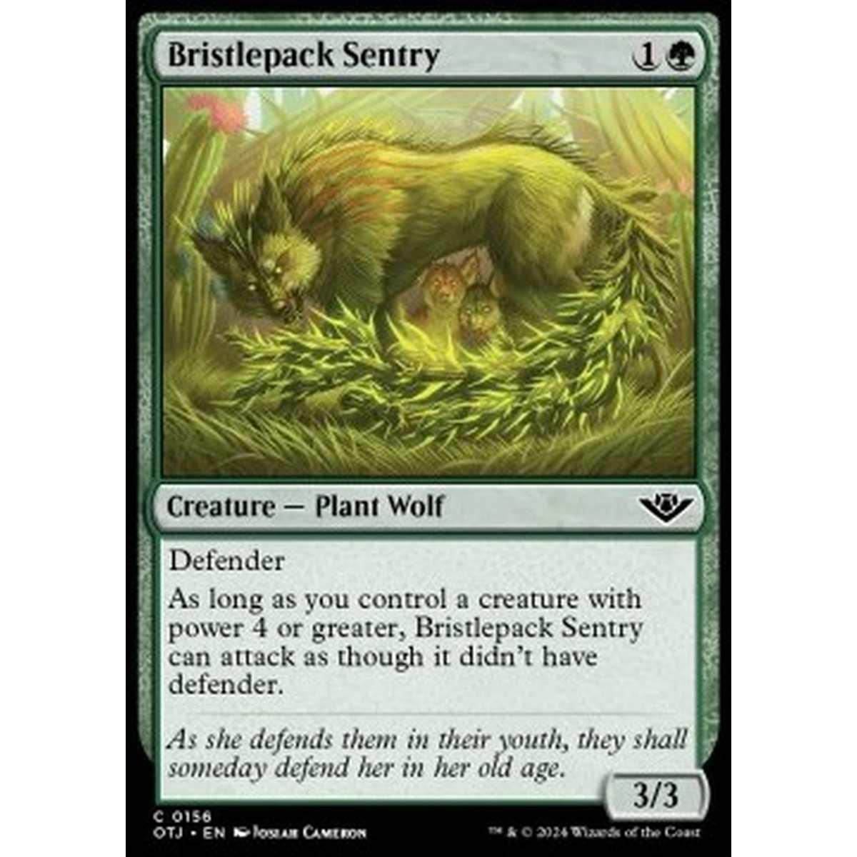Bristlepack Sentry - Bristlepack Sentry - [OTJ] [NM] [Foil]