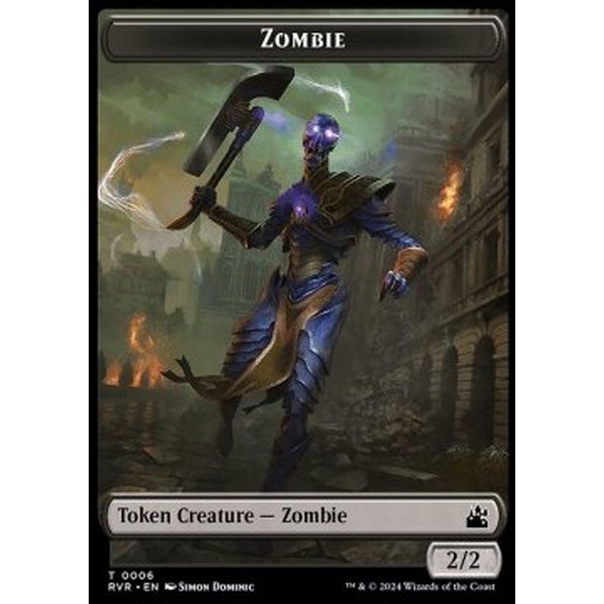 Zombie Token (Black 2/2) - Zombie Token (Black 2/2) - [TRVR] [NM]