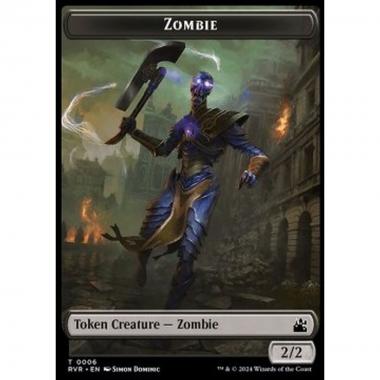 Zombie Token (Black 2/2) - Zombie Token (Black 2/2) - [TRVR] [NM]