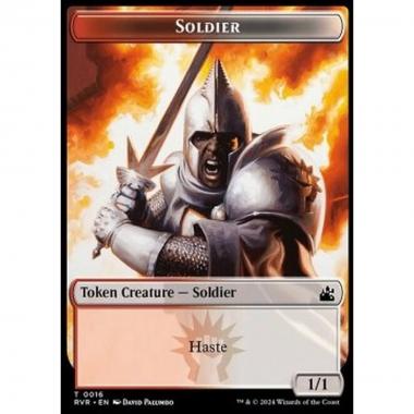 Soldier Token (Red and White 1/1) - Soldier Token (Red and White 1/1) - [TRVR] [NM]