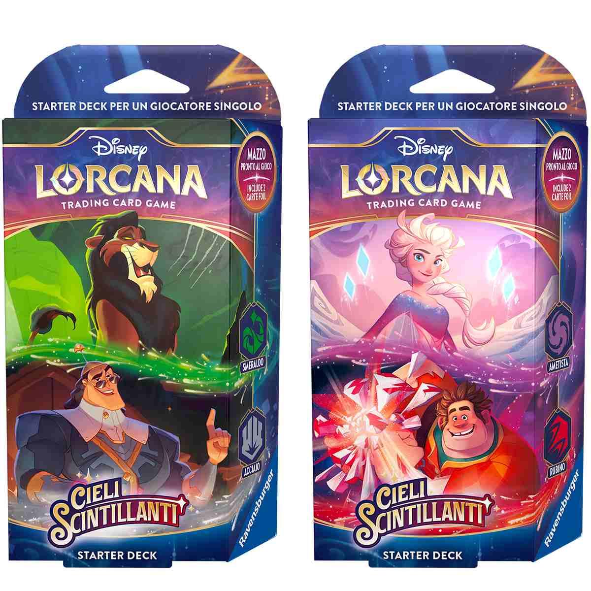 Cieli Scintillanti - Shimmering Skies - Bundle 2 Mazzi Starter Deck Lorcana ITA