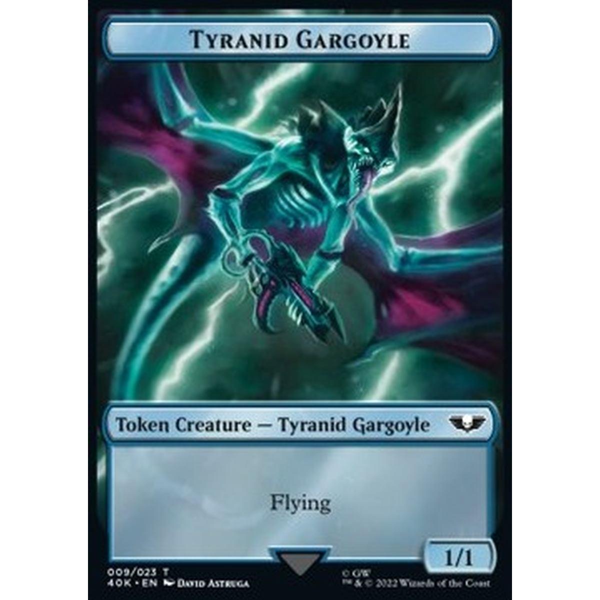 Tyranid Gargoyle Token (U 1/1) // Tyranid Token (G 1/1) - Tyranid Gargoyle Token (U 1/1) // Tyranid Token (G 1/1) - [40K] [NM]